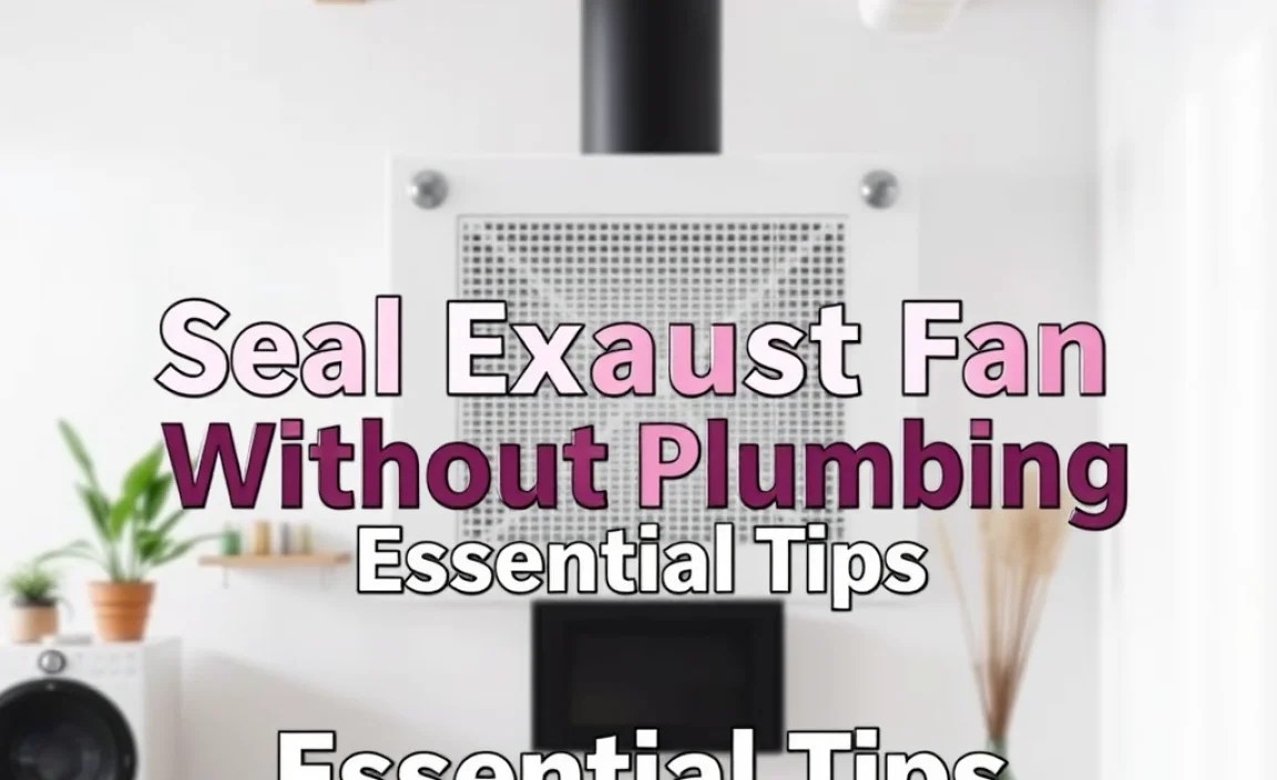 Seal Exhaust Fan Without Plumber: Essential Tips