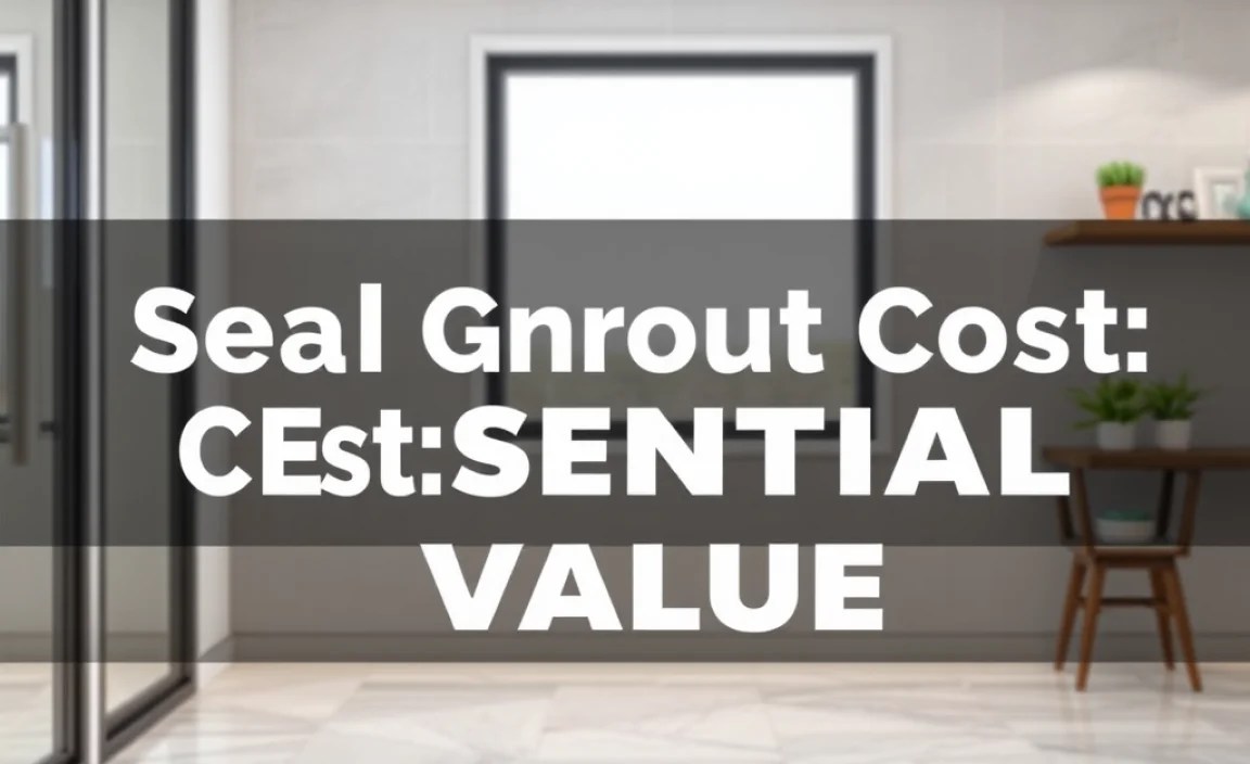 Seal Grout Cost: Essential Value