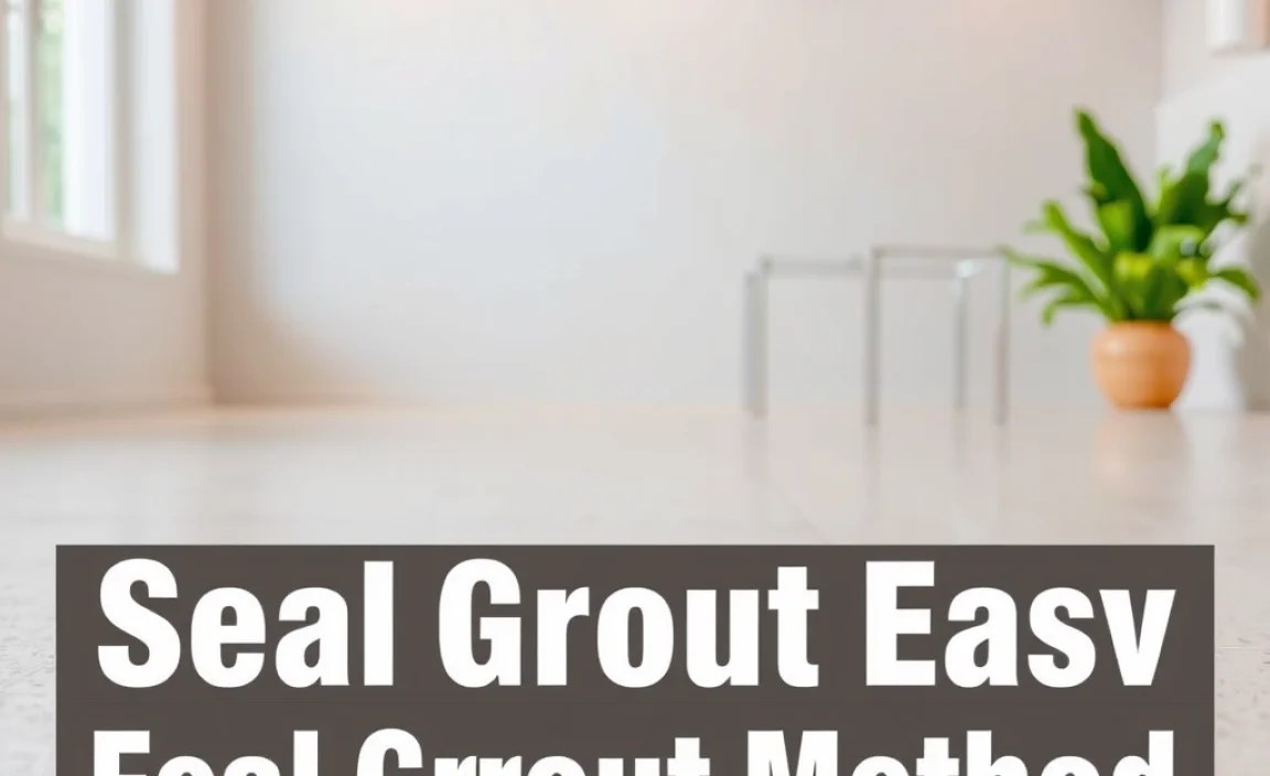 Seal Grout Easy: Proven Time-Saving Method