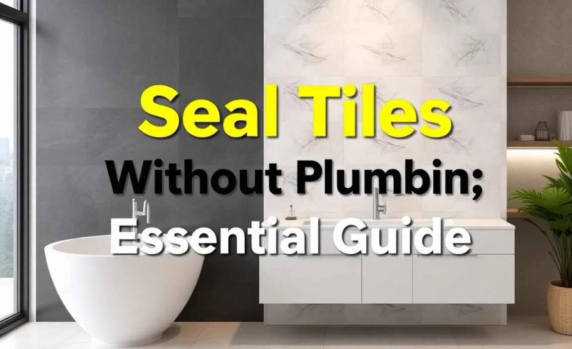 Seal Tiles Without Plumber: Essential Guide