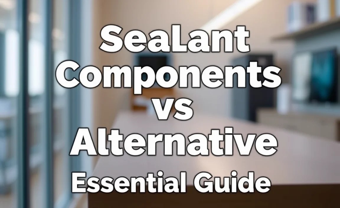 Sealant Components Vs Alternative: Essential Guide