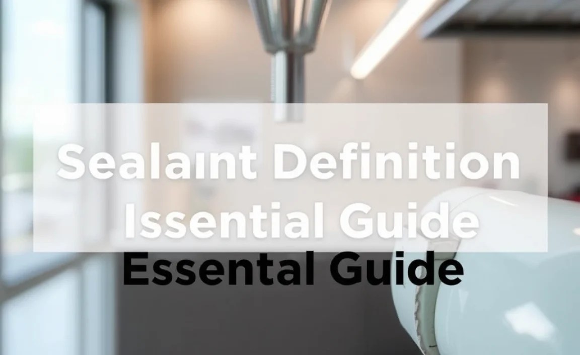 Sealant Definition in Plumbing: Essential Guide