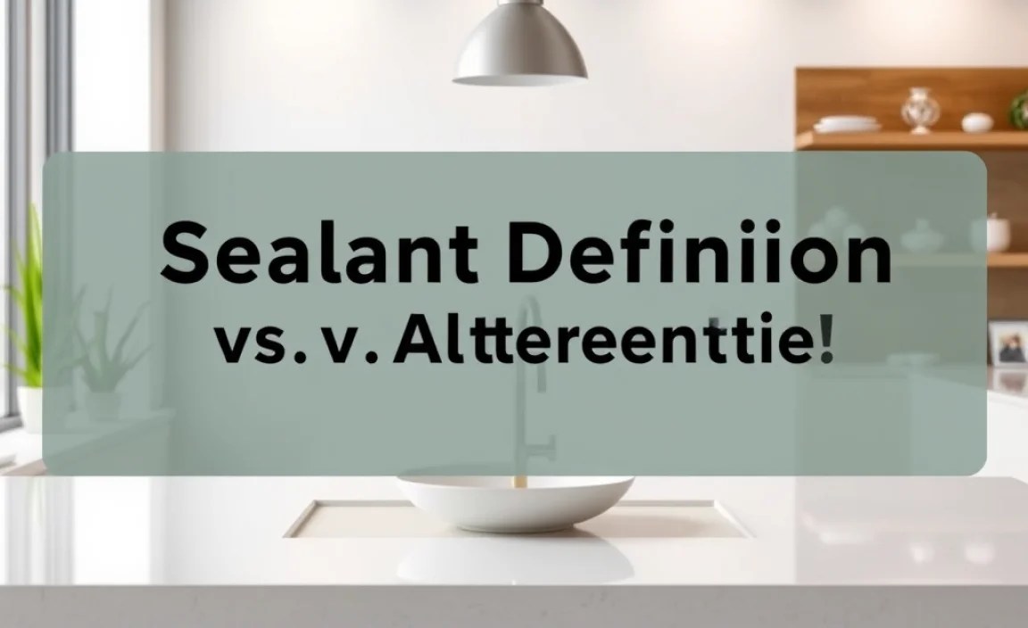 Sealant Definition vs Alternative: Essential Guide!