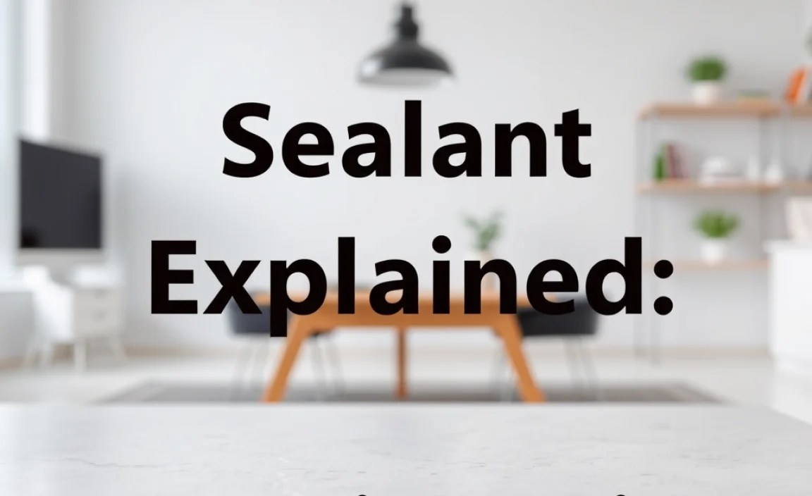 Sealant Explained: Essential Guide