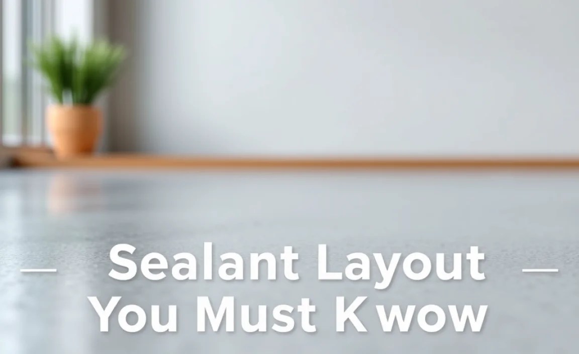 Sealant Layout Cons