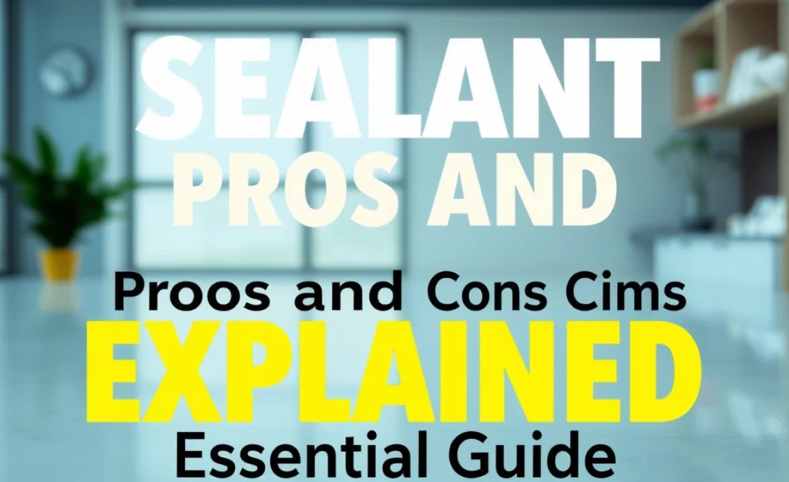 Sealant Pros and Cons Explained: Essential Guide