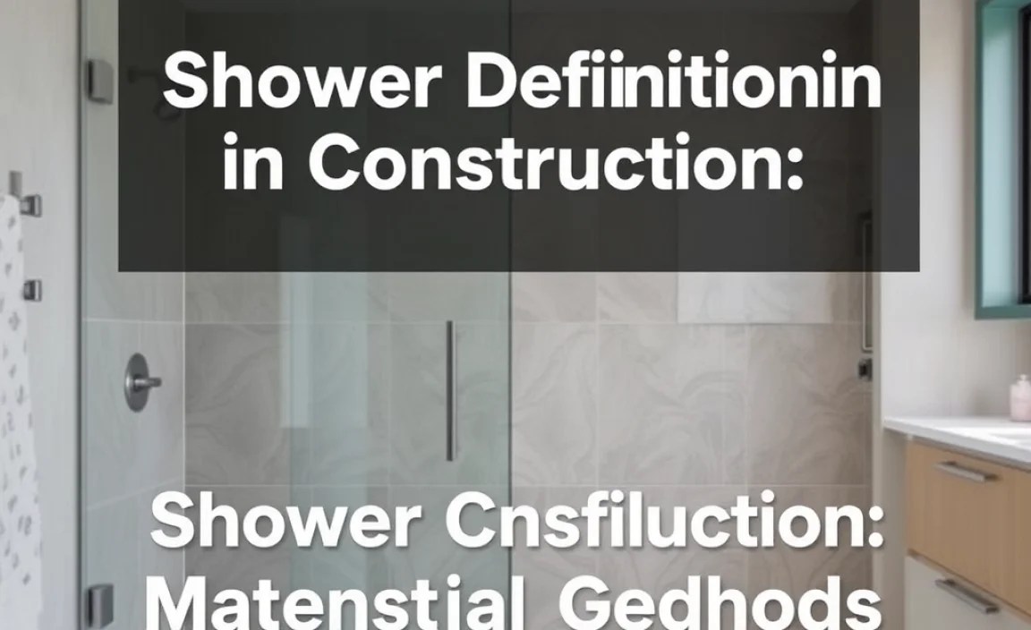 Shower Construction: Materials and Methods