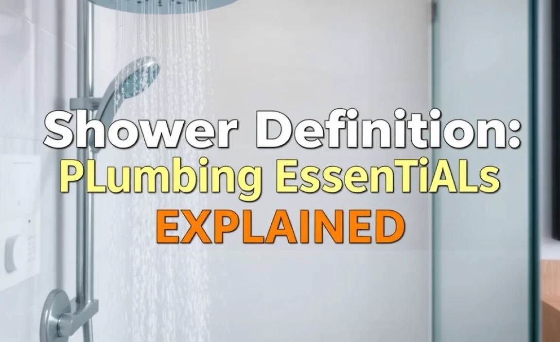 Shower Definition: Plumbing Essentials Explained