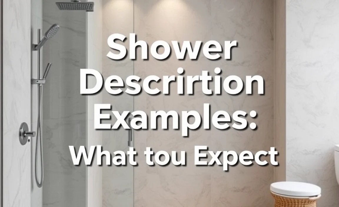 Shower Description Examples: What to Expect