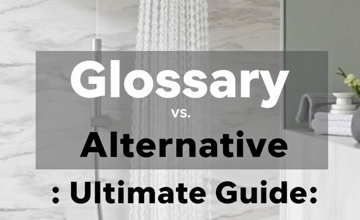 Shower Glossary vs Alternative: Ultimate Guide