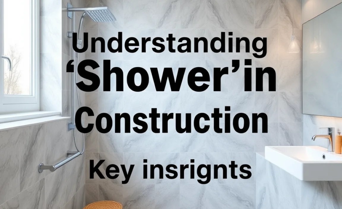 Shower Installation in Construction