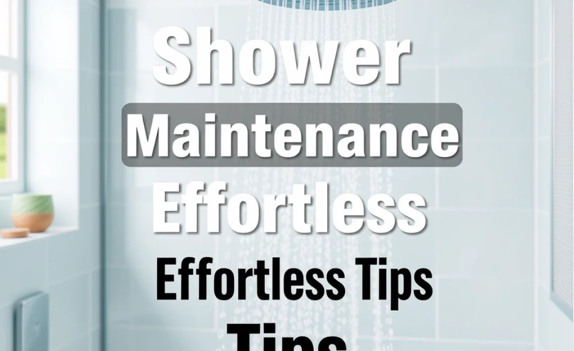 Shower Maintenance: Effortless Tips