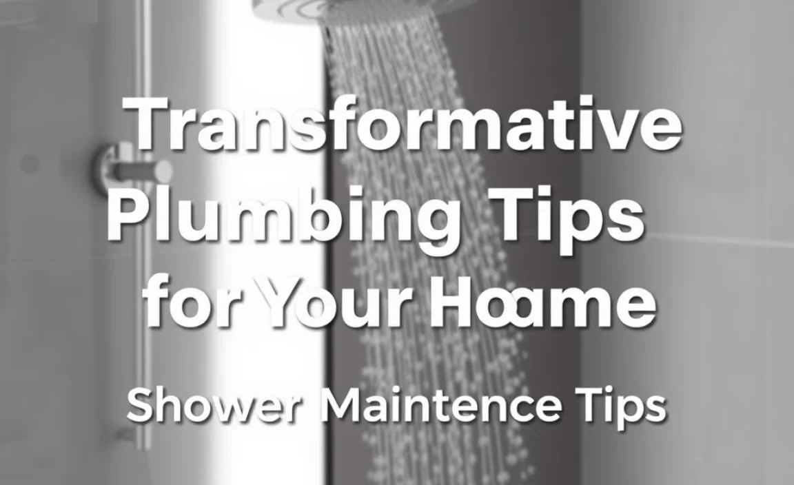 Shower Maintenance Tips