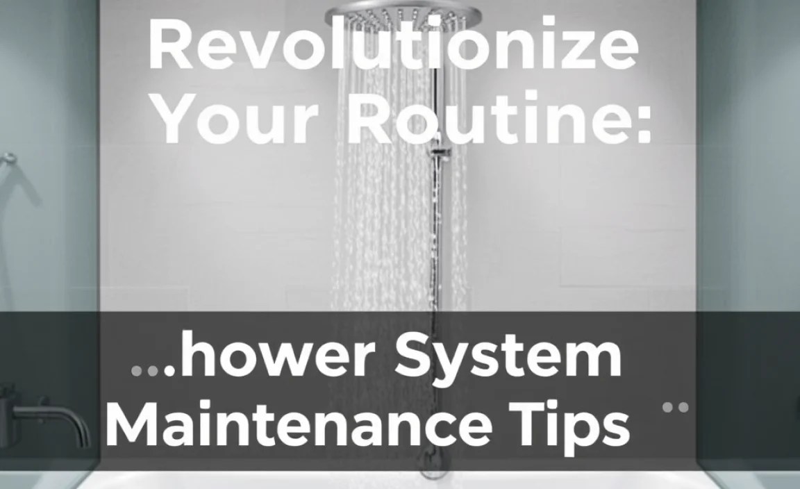 Shower System Maintenance Tips