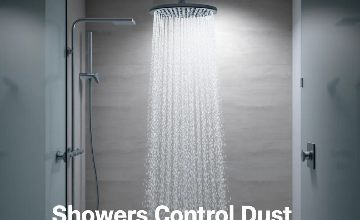 Showers Control Dust in Construction Areas