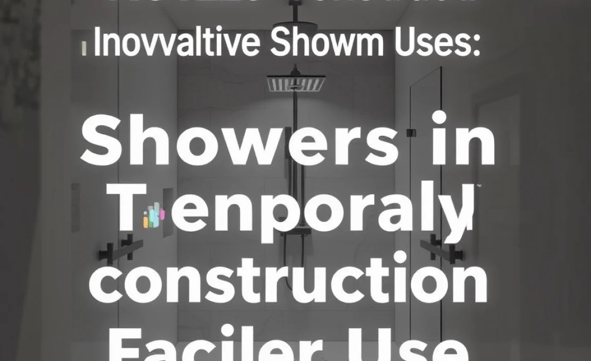 Showers in Temporary Construction Facilities