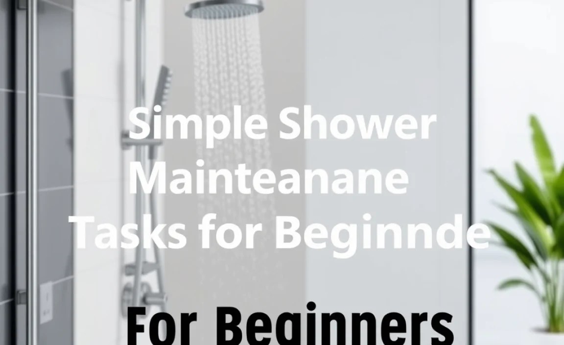 Simple Shower Maintenance Tasks for Beginners
