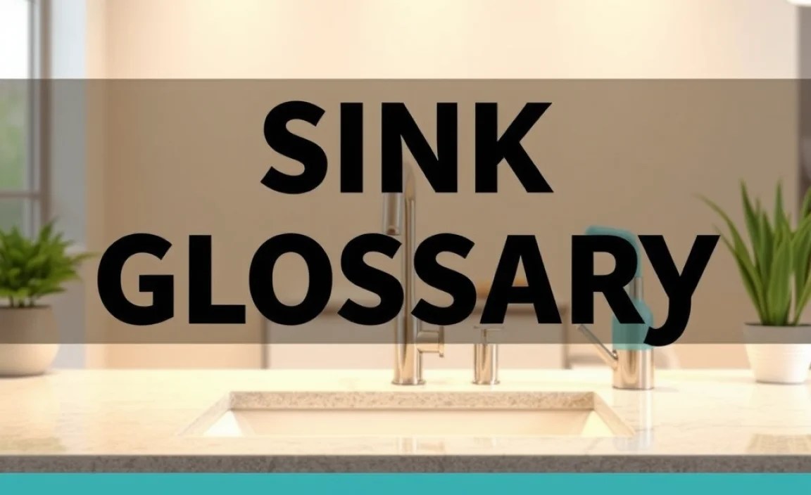 Sink Glossary: Essential Terms for Beginners