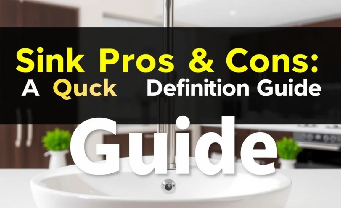 Sink Pros & Cons: A Quick Definition Guide
