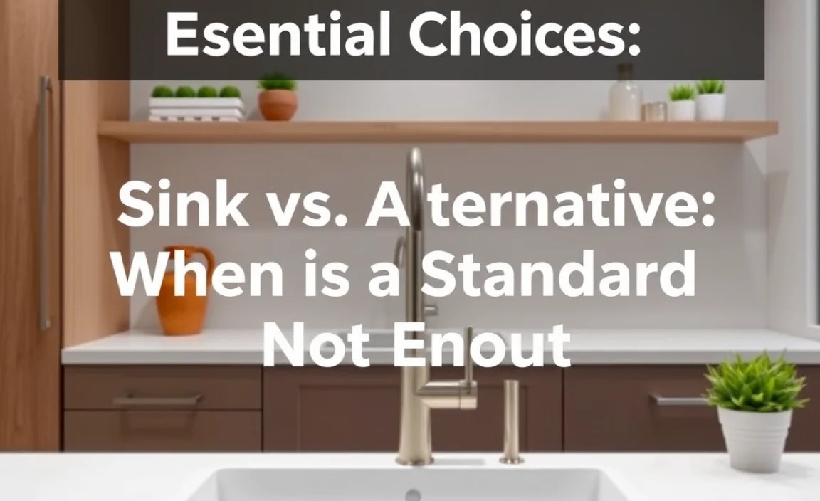 Sink vs. Alternative: When is a Standard Sink Not Enough?