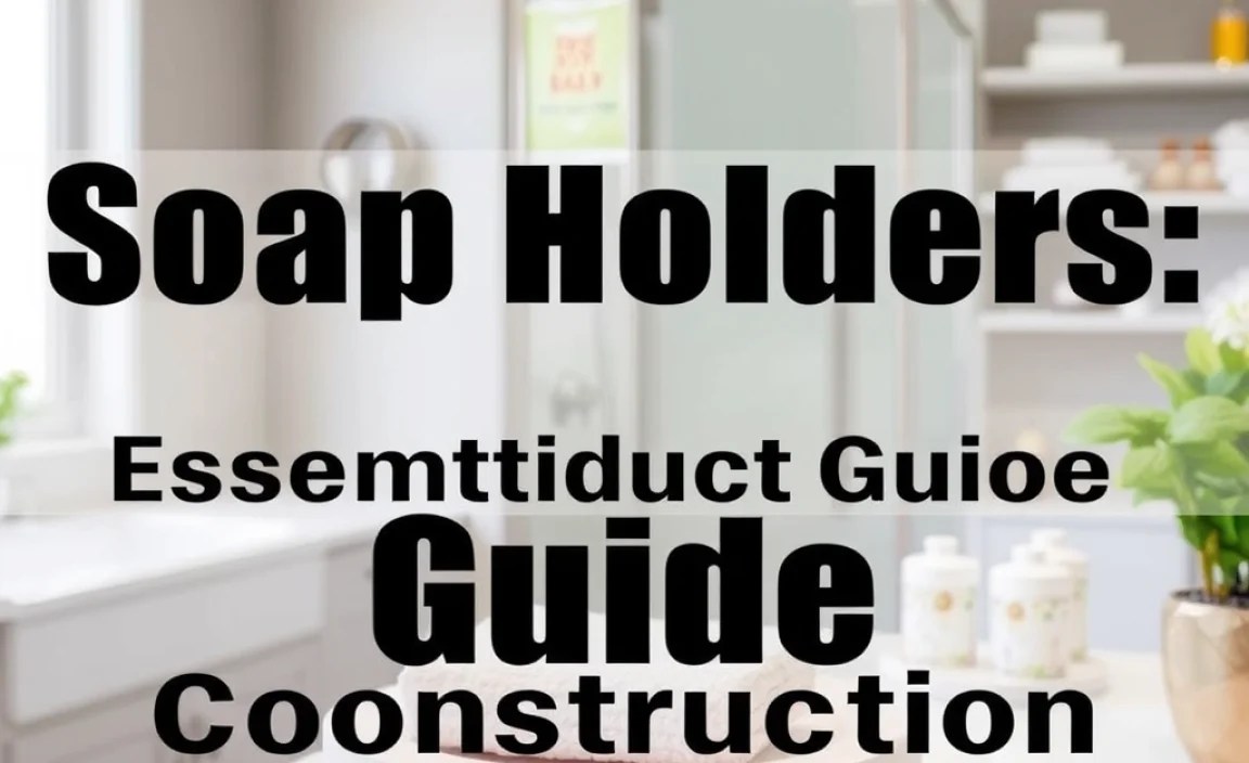 Soap Holder Parts: Essential Construction Guide