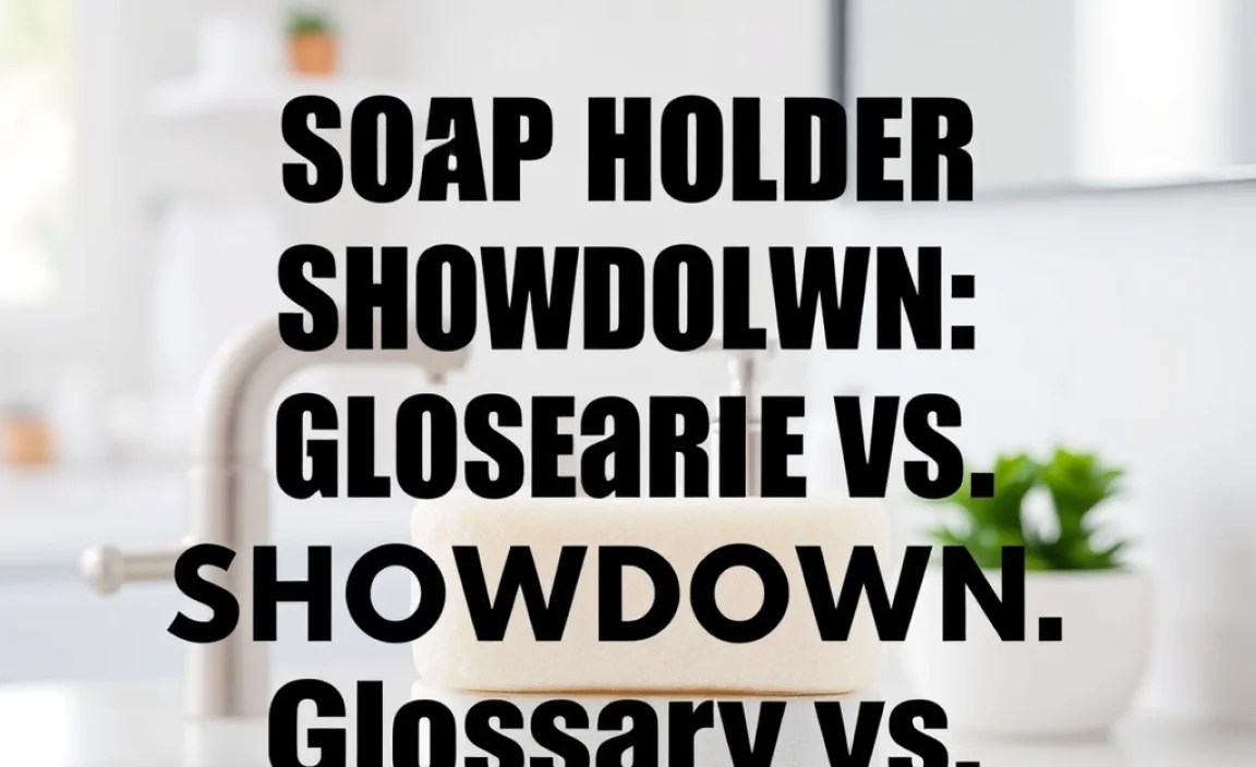 Soap Holder Showdown: Glossary vs. Alternatives
