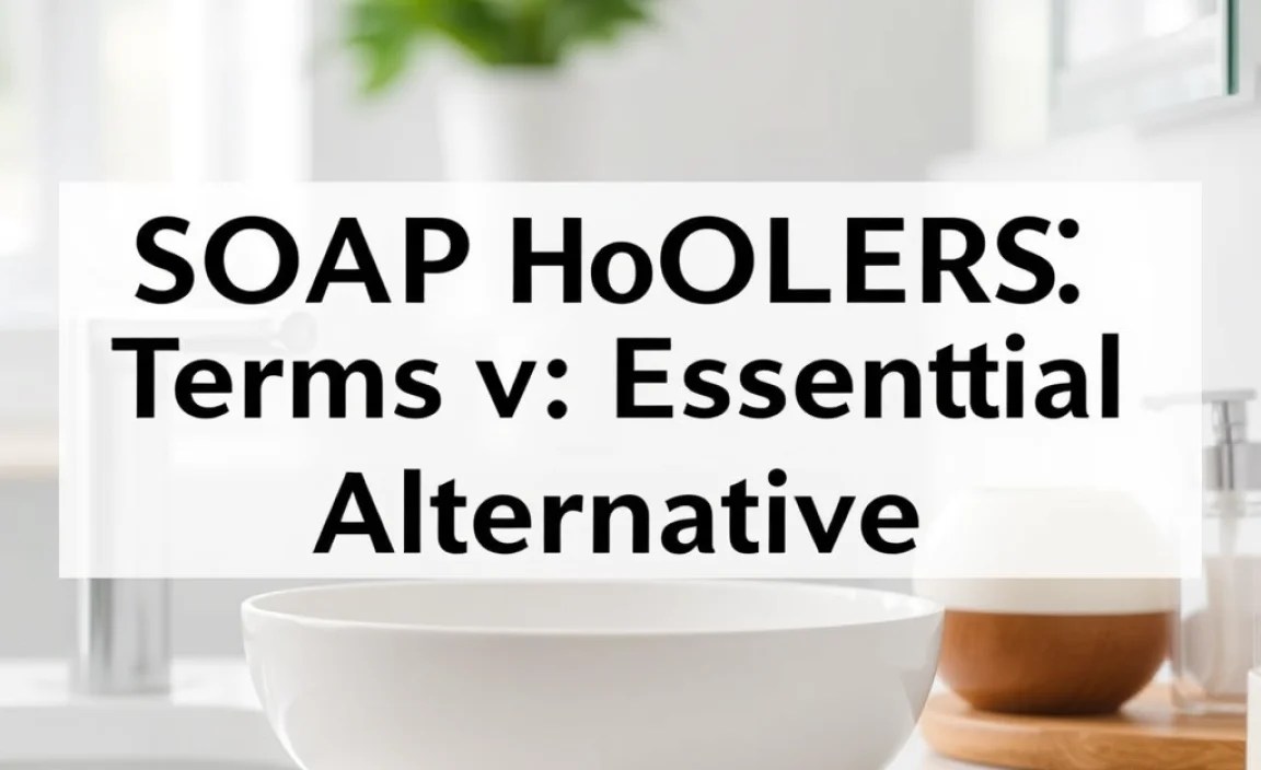 Soap Holder Terms vs: Essential Alternatives