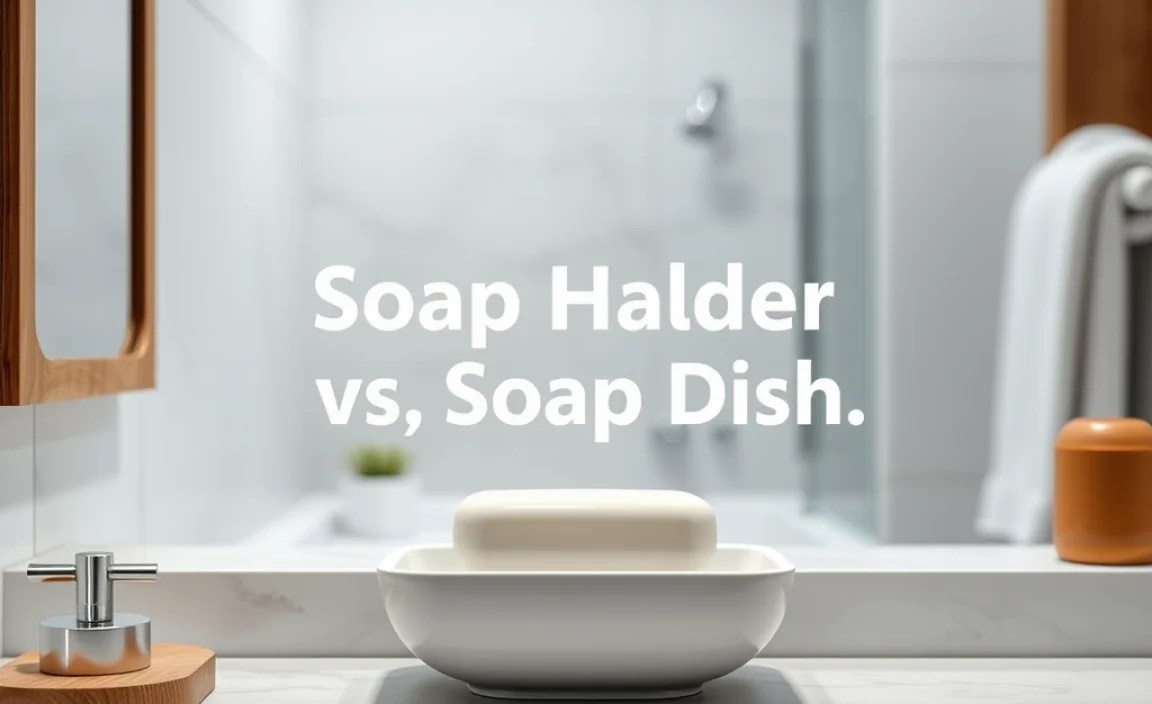 Soap Holder vs. Soap Dish
