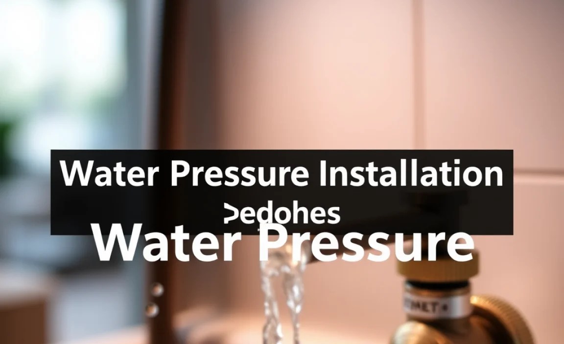 Solutions for Water Pressure Problems