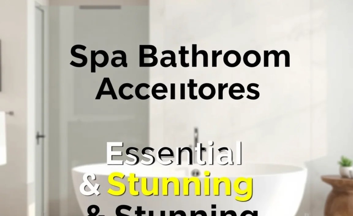 Spa Bathroom Accessories Ideas: Essential & Stunning
