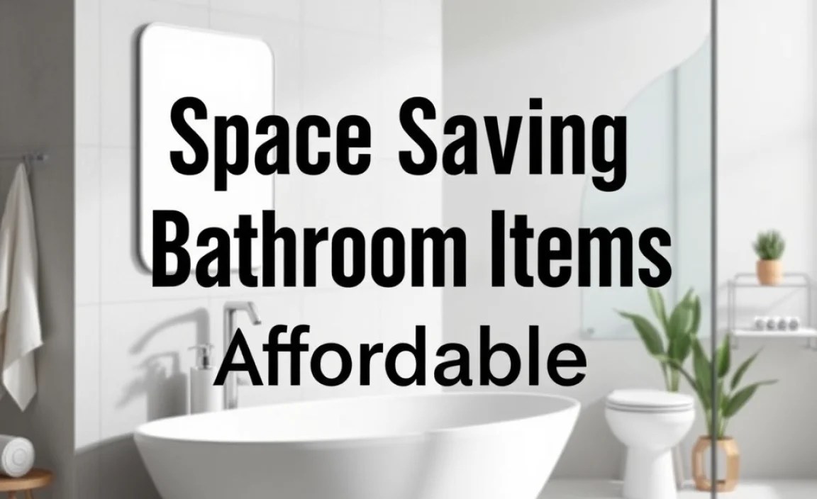 Space Saving Bathroom Items Affordable: Genius Essentials