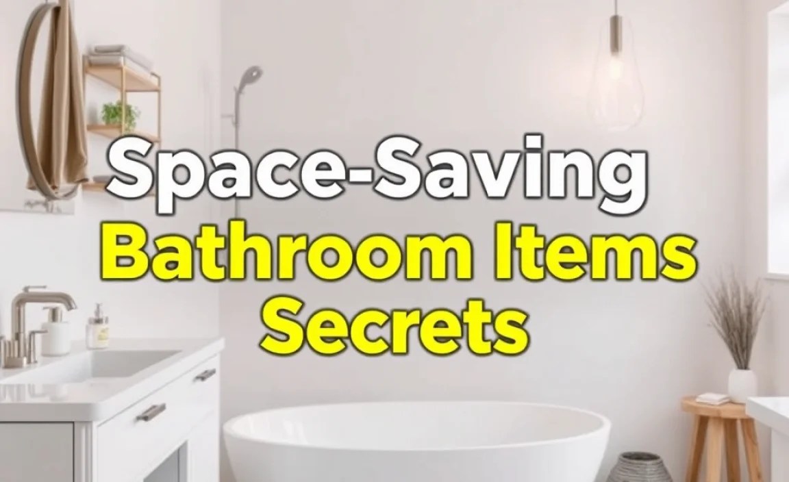 Space Saving Bathroom Items: Essential Minimalist Secrets