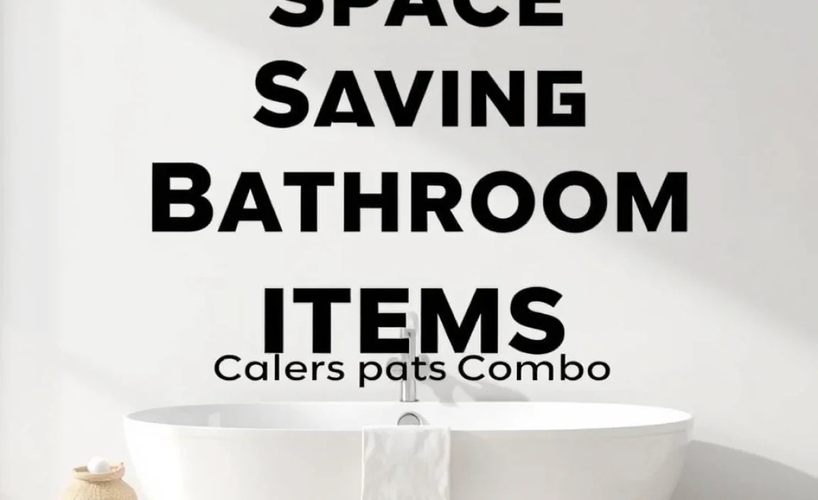 Space Saving Bathroom Items: Genius Decor Combo