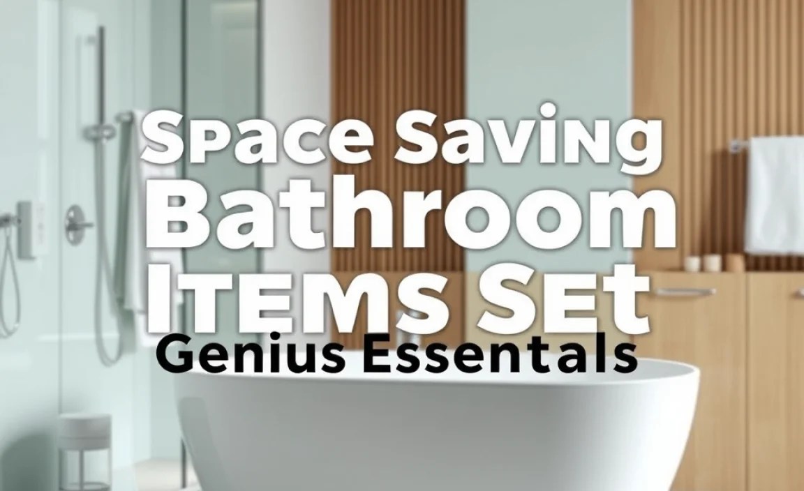 Space Saving Bathroom Items Set: Genius Essentials