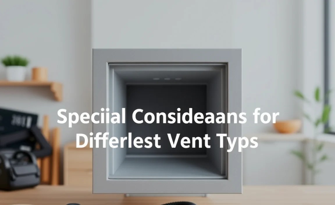 Special Considerations for Different Vent Types