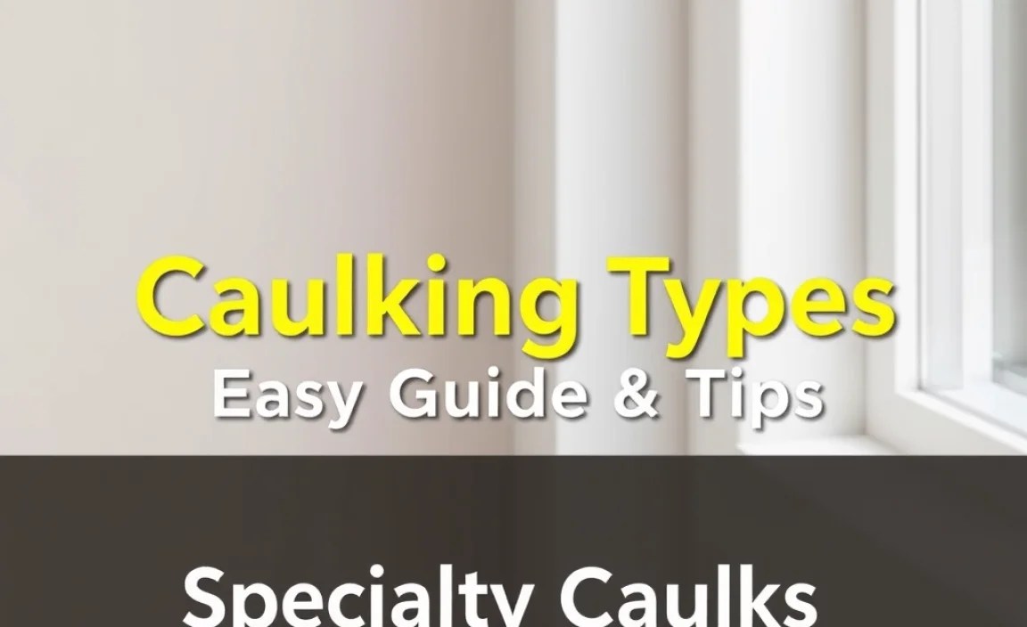 Specialty Caulks for Unique Needs