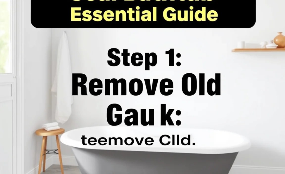 Step 1: Remove Old Caulk