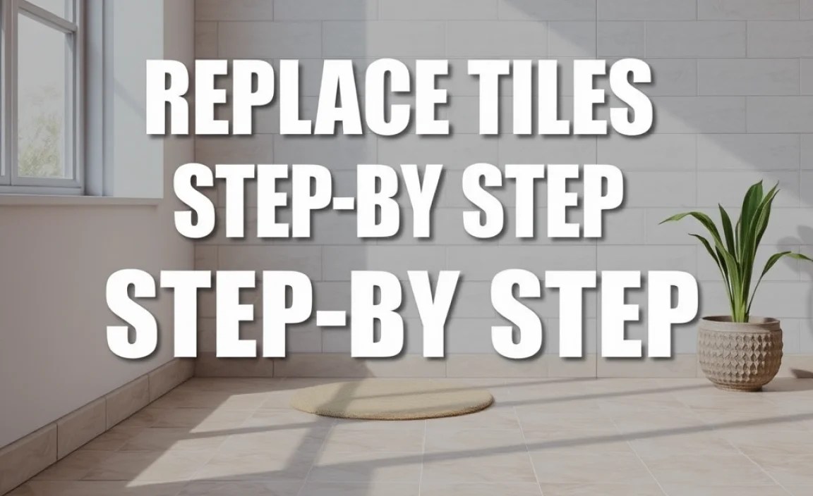 Step 2: Removing Old Tiles and Grout