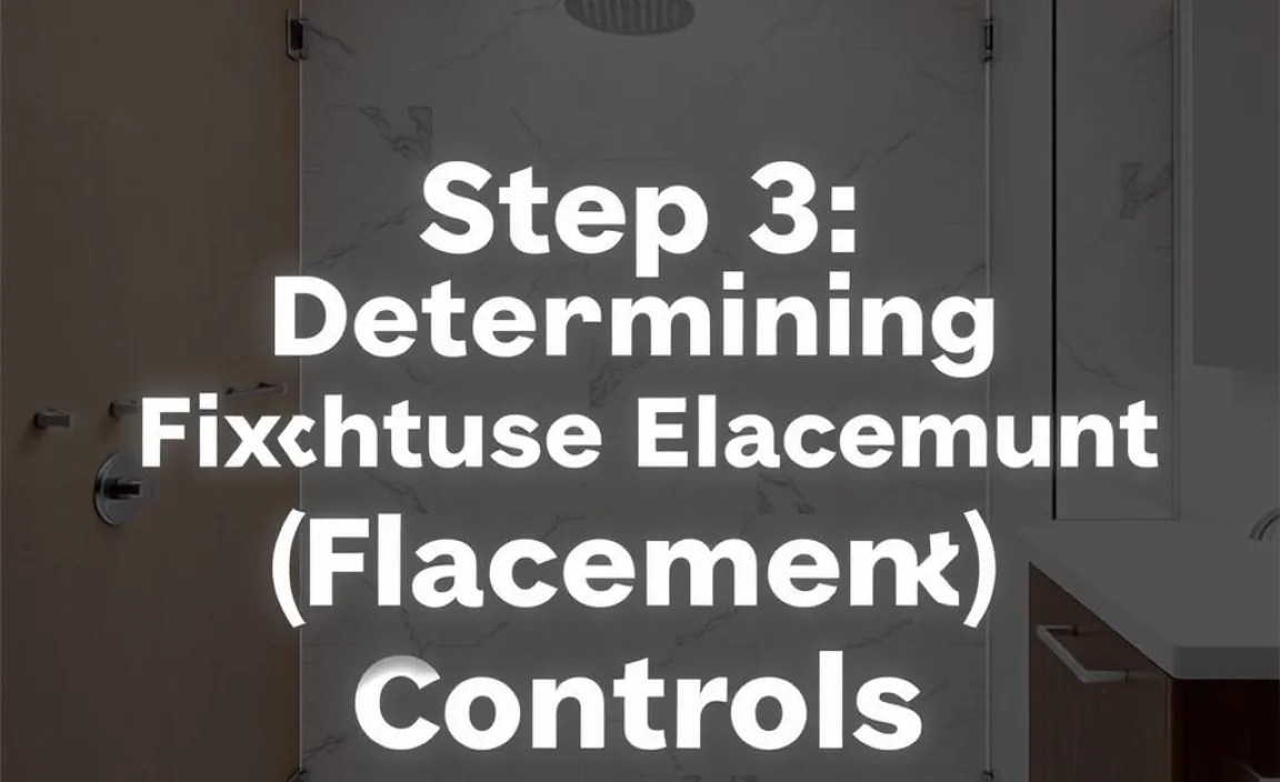 Step 3: Determining Fixture Placement (Shower Head &amp; Controls)