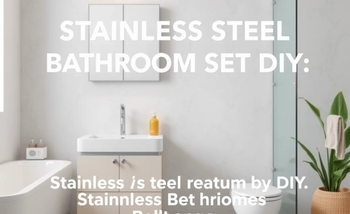Step-by-Step: Assembling Your DIY Stainless Steel Bathroom Set