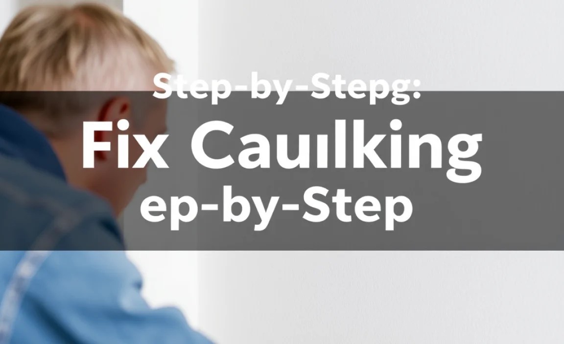 Step-by-Step: Fixing Caulking