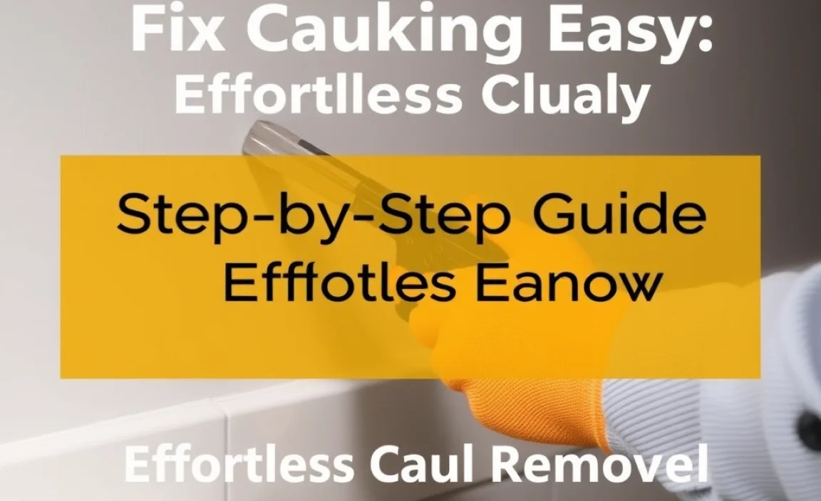 Step-by-Step Guide: Effortless Caulk Removal