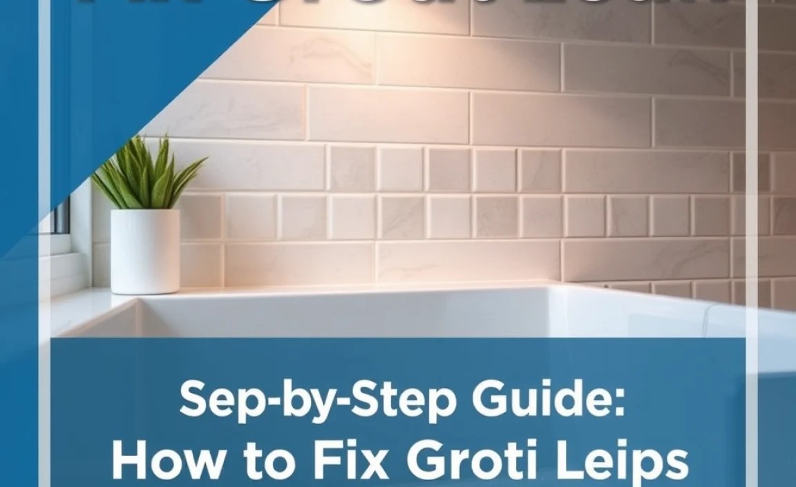 Step-by-Step Guide: How to Fix Grout Leaks