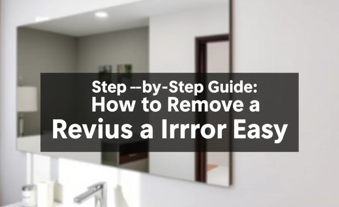 Step-by-Step Guide: How to Remove a Mirror Easy