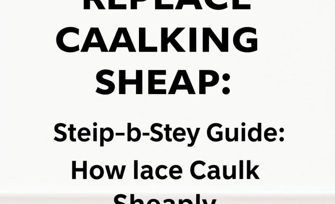 Step-by-Step Guide: How to Replace Caulk Cheaply