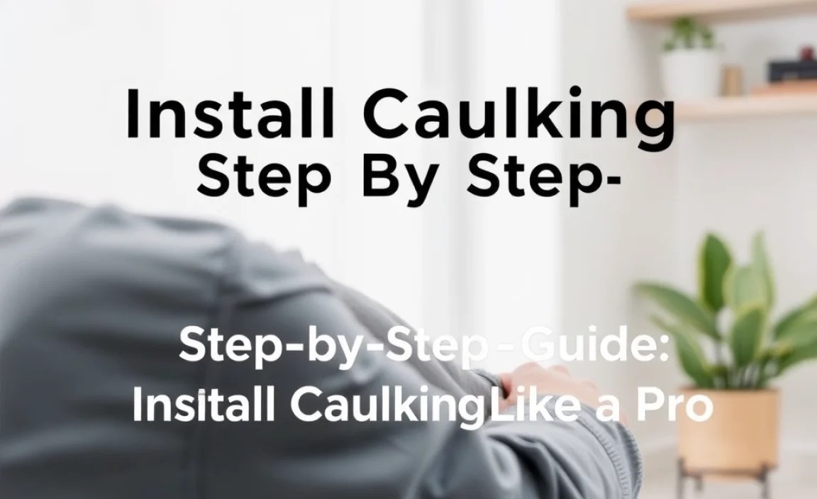 Step-by-Step Guide: Install Caulking Like a Pro