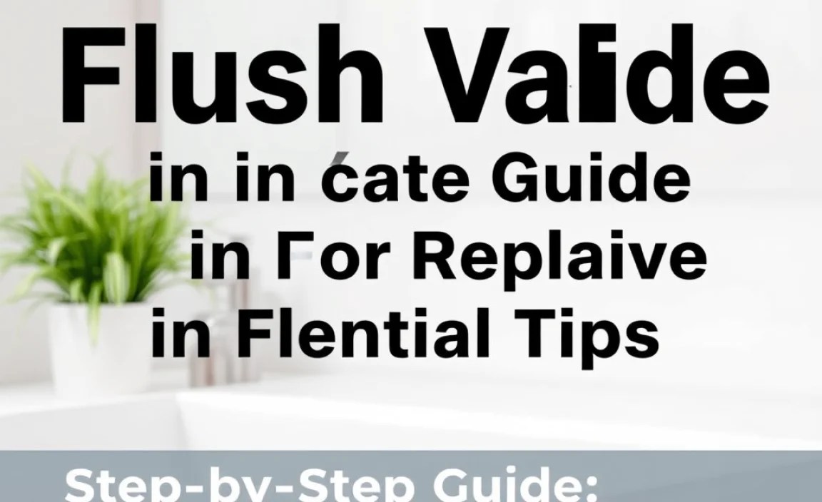 Step-by-Step Guide: Installing or Replacing a Flush Valve (Flapper Type)