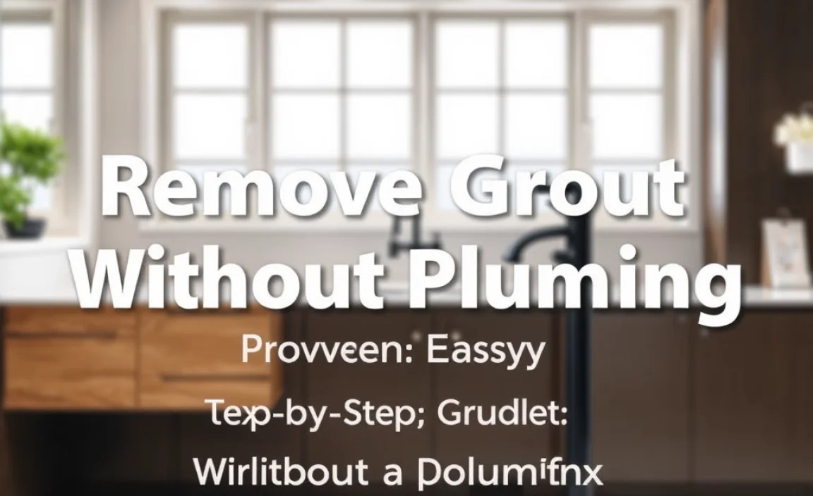 Step-by-Step Guide: Removing Grout Without a Plumber