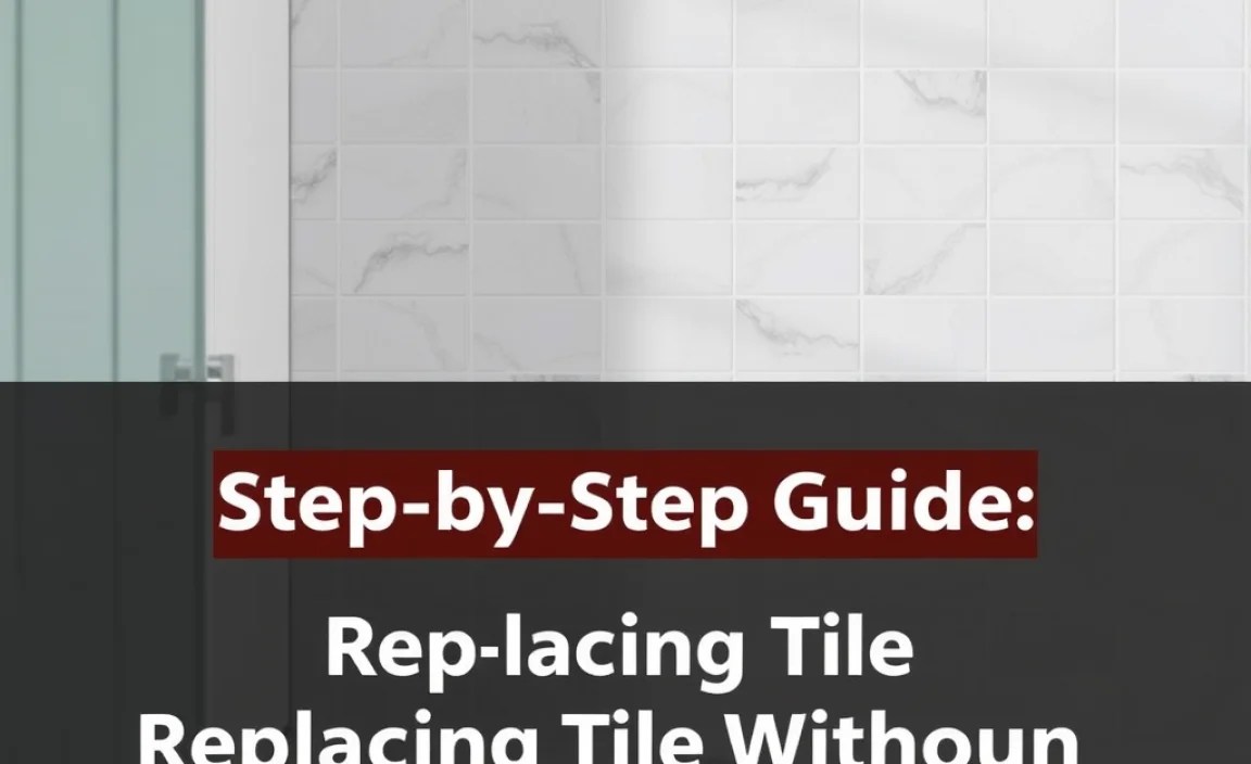 Step-by-Step Guide: Replacing a Tile Without a Plumber