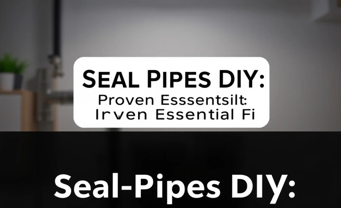 Step-by-Step Guide: Sealing Common Pipe Leaks
